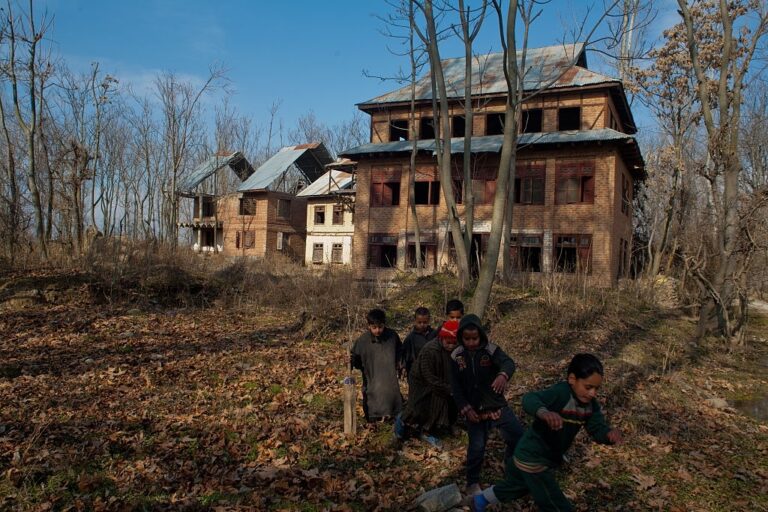 Abandoned homes of kashmiri hindus